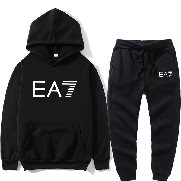 

winter tracksuit 2 pieces set hoodies+pants sport suits for men sweatshirt warm hoodies men's clothing sets sportswear, Gray