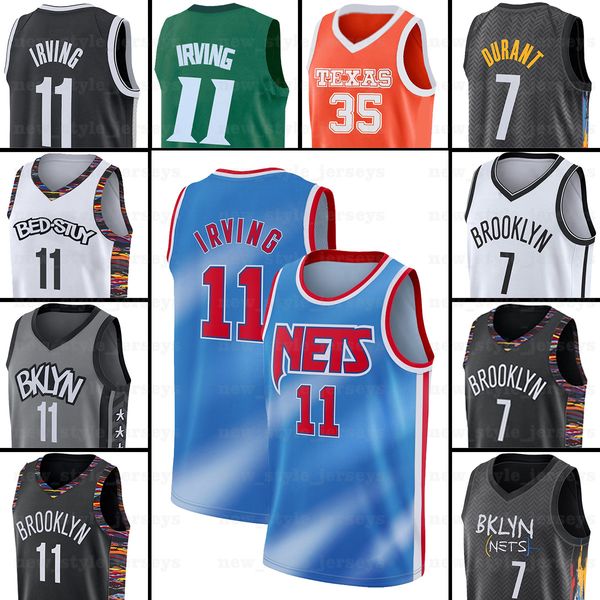 

13 harden 7 kevin 11 kyrie durant irving brooklyn nets men jersey james z2 72 biggie dinwiddie college spencer basketball jersey, Black;red
