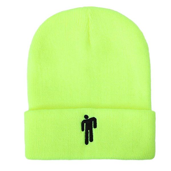 

fashion little man warm knitted caps winter hats stretch embroidery bonnet soft hip-hop autumn casual women beanie, Blue;gray