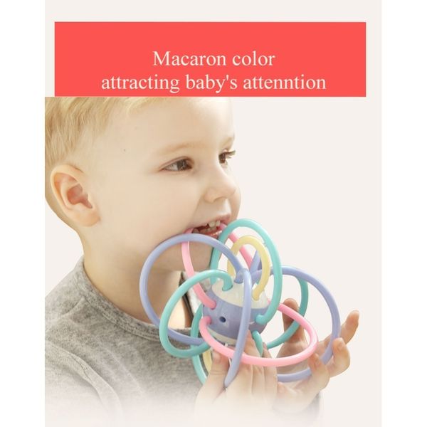 

manhattan ball baby toys grinding teeth chewing gum baby teeth clenching stick silicone hand grasping ball lj201113