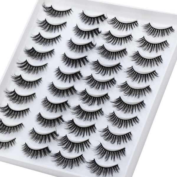 

false eyelashes 20 pairs natural fake lashes long makeup 3d faux mink eyelash extension beauty