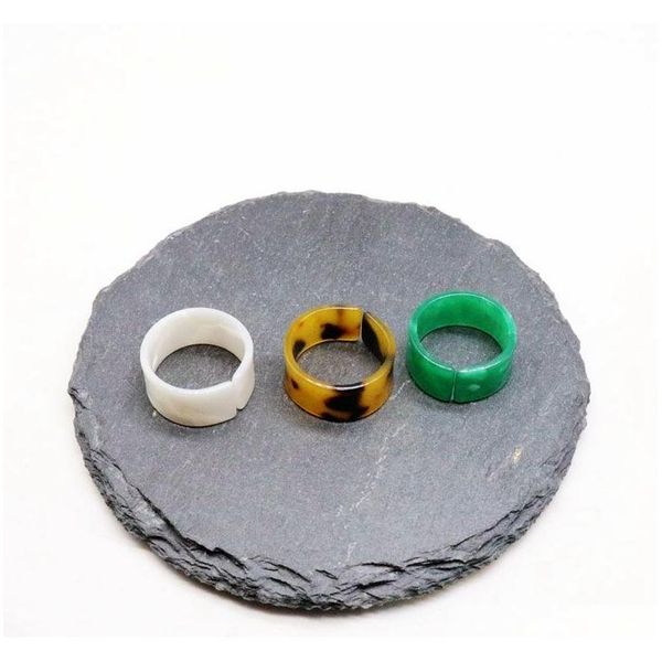 

shipping simple cute design white green tortoise resin sweet elegant fashion popular rings for women qvoph, Silver