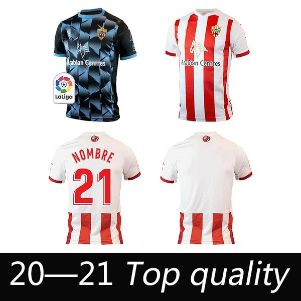 

2021 ud almeria home soccer jerseys away f. villalba corpas juan ibiza c. de la hoz appiah petrovic lazo nombre soccer shirt almería, Black;yellow