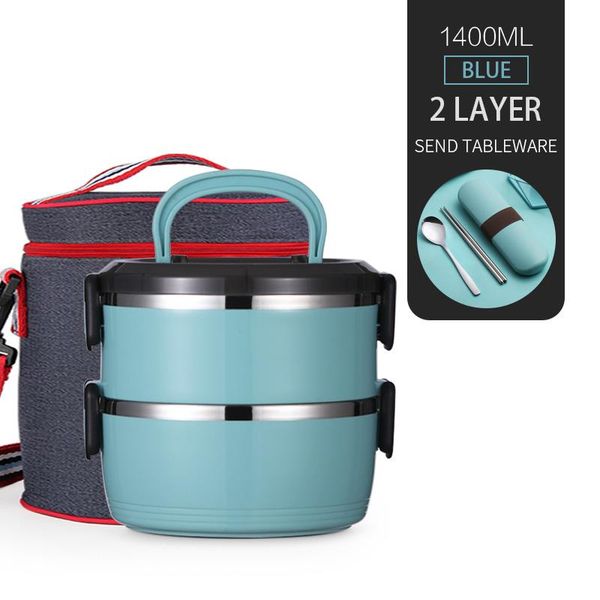 

достопримечательный японский термический ланч-коробка для детей из нержавеющей стали. пищевая контейнер для еды