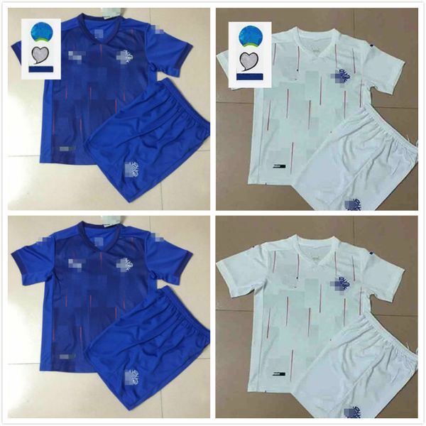 

2021 iceland kids kit soccer jerseys new gudmundsson traustason ingason gunnarsson national team home blue away white child football shirt, Black;yellow