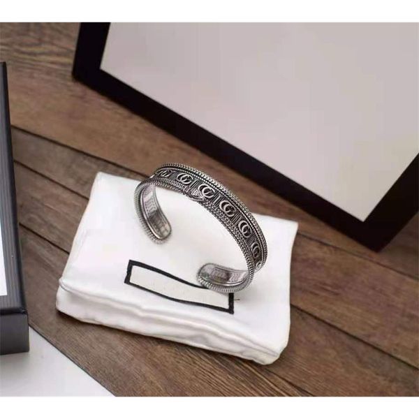 

gear bracelet men and women with open bracelet, Silver