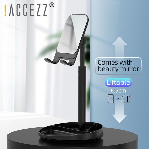 

accezz phone stand holder with mirror for adjustable phone holder for ipad mini tablet bracket