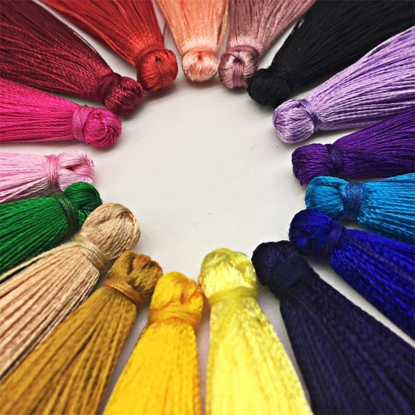

selling 5pcs lot 65mm silk tassel fringe sewing bang tassel trim handmade curtain tassel for craft jewelry diy graft making h wmtgej