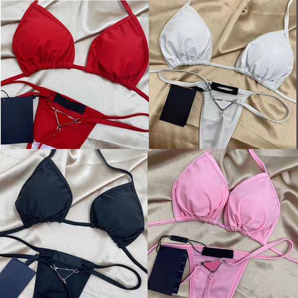

womens bikini designer beach bikinis swim suit fashion letter printed strappy summer split swimsuit bikinis for women cheeky, White;black