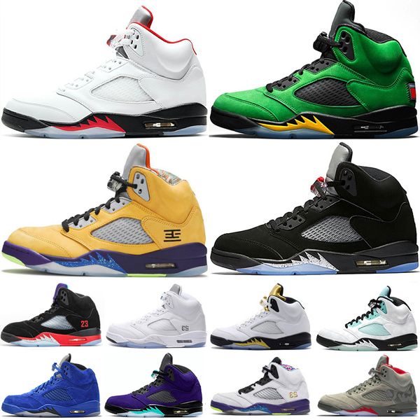 

black metallic 5 5s basketball shoes for men alternate bel fresh prince 3 space jam alternate grape pink foam sneakers trainers 40-47