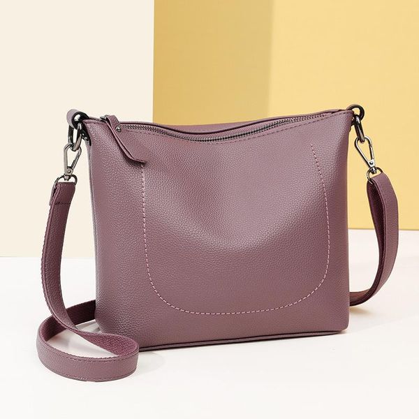 

2021 new soft leather bags for women shoulder crossbody bags women's leather handbags small trending messenger bag lady