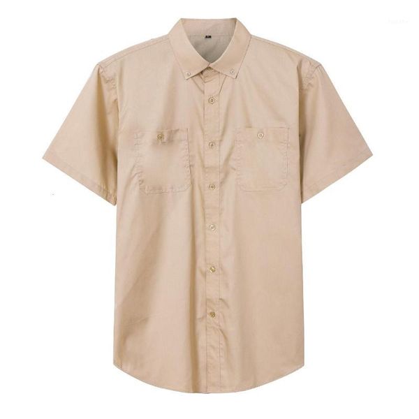 

oxford cotton shirt men 2019 summer brand new men shirt short sleeve slim fit chemise homme casual button down mens dress shirts1, White;black