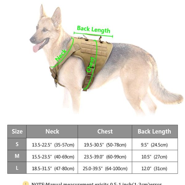 

tactical dog harness pet military training dog vest german shepherd k9 dog harness molle vest for medium la bbynzq