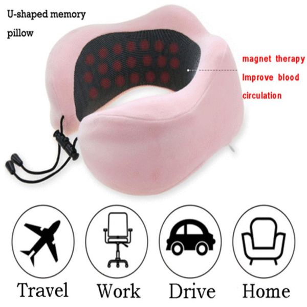 

pillow portable memory foam u shaped travel neck support head rest airplane trip