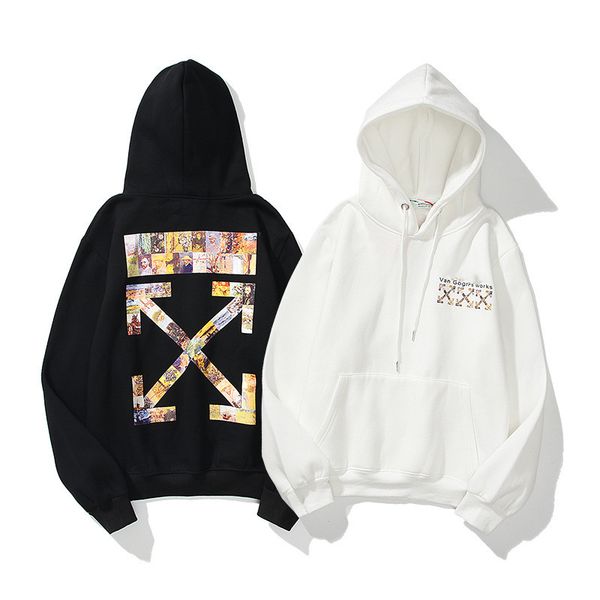 

4new designers men women hoodies luxurious brand leisure black white off the shoulder white plain crew neck sweatshirt bothmens tracksuit