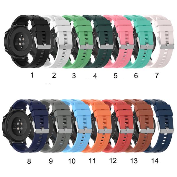 Für Huawei Uhr GT2 GT 2 42mm 46mm Smart Uhr 20mm armband Silikon Uhrenarmbänder 22mm armband armband