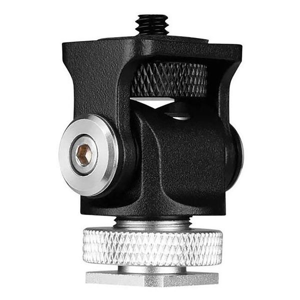 

selfie monopods mini shoe mount monitor microphone flash holder 1/4 inch screw camera bracket tripod head for accessori