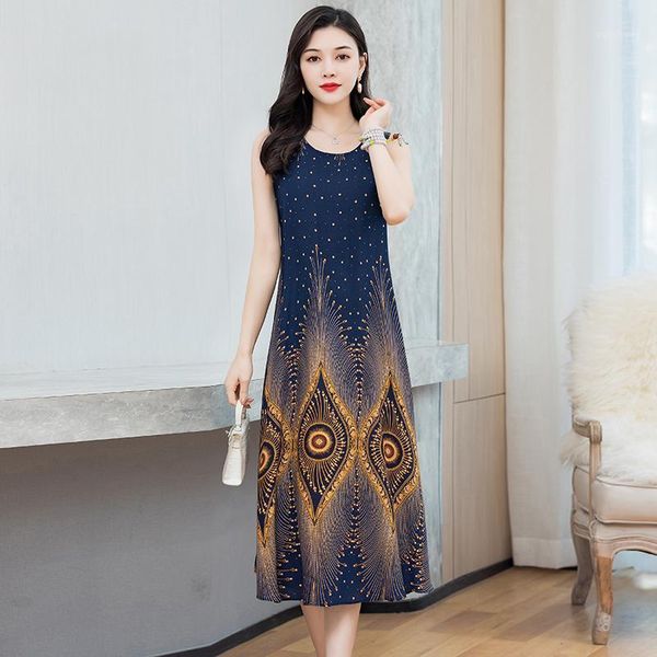 

women bohemian sleeveless floral printed sundress summer dress robe vintage kaftan beach vestido femme sarafans plus size1, Black;gray