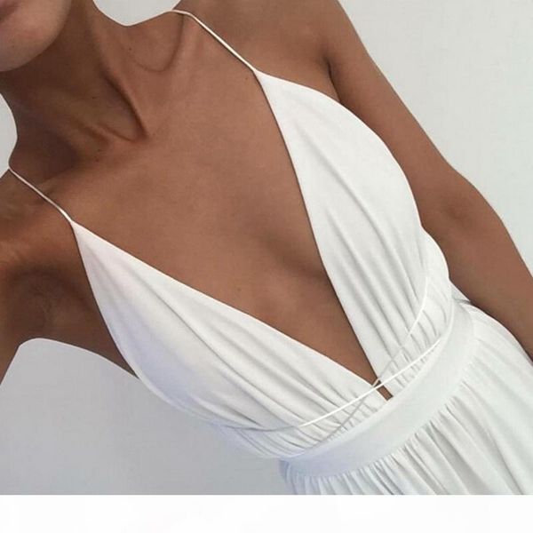 

oeak v-neck sleeveless summer dress women white maxi long dress high waist fashion bandage party boho beach vestido, Black;gray