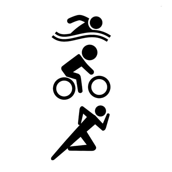

16*6.6cm swim bike run vinyl decal triathlon race triathlete sport funny car window bumper novelty jdm drift vinyl decal sticker