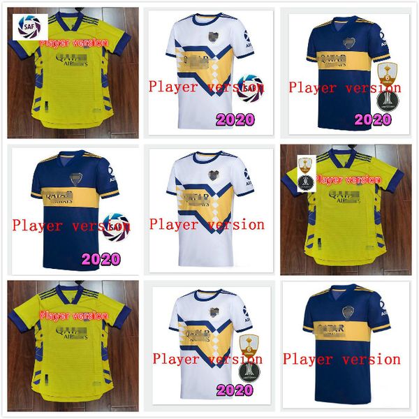 

player version 2020 2021 10# tevez soccer jerseys home away 20 21 zarate abila football shirt benedetto cardona pavon villa uniforms, Black;yellow