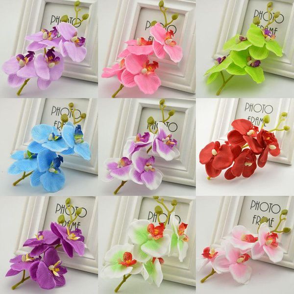 

1pcs artificial flowers moth orchid butterfly orchid for new house home wedding festival decoration fake simulation flower f wmtsxi