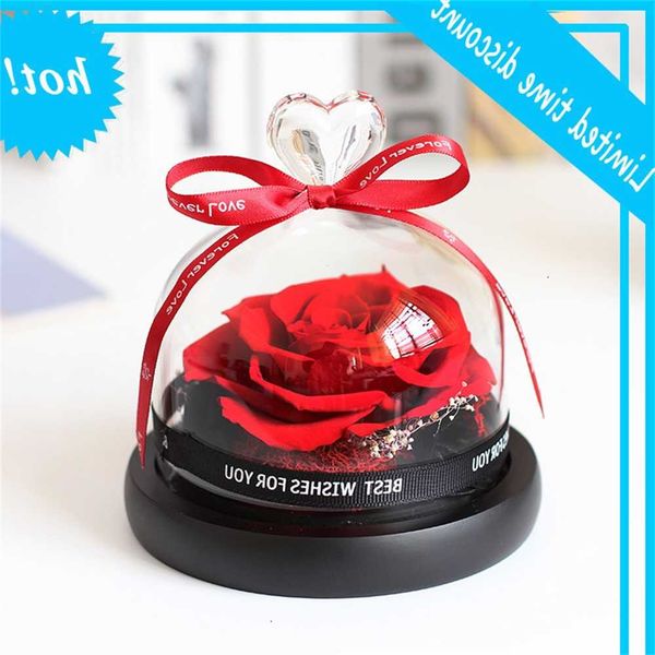 

yunnan glass cover valentine's day rose yongshenghua 520 creative gift