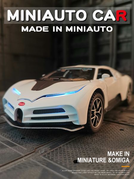 

simulation bugatti alloy 100th anniversary weihang sports super running model metal toy car