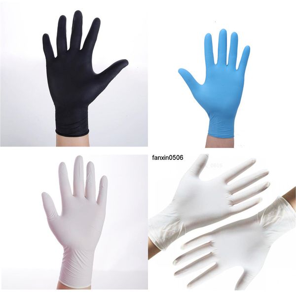 

rubber food white nitrile 100pcs latex household disposable laboratory cleaning durable gloves qjq2 0wnf
