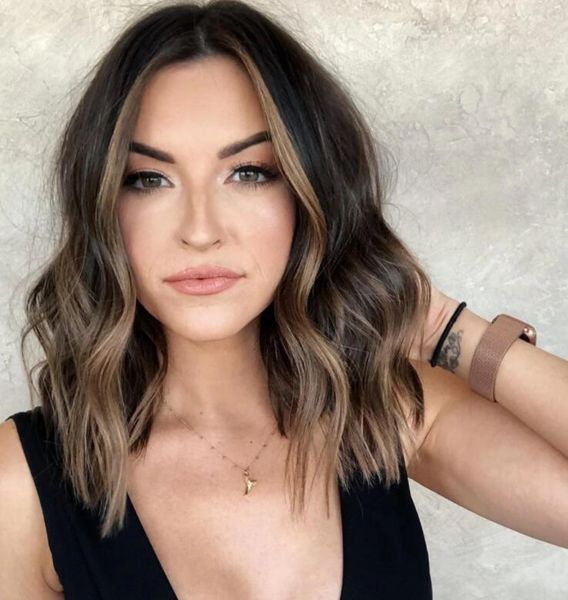 

the est ladies long curly hair wigs 2020 europe and america new hair wig synthetic fiber hair wig for women, Black