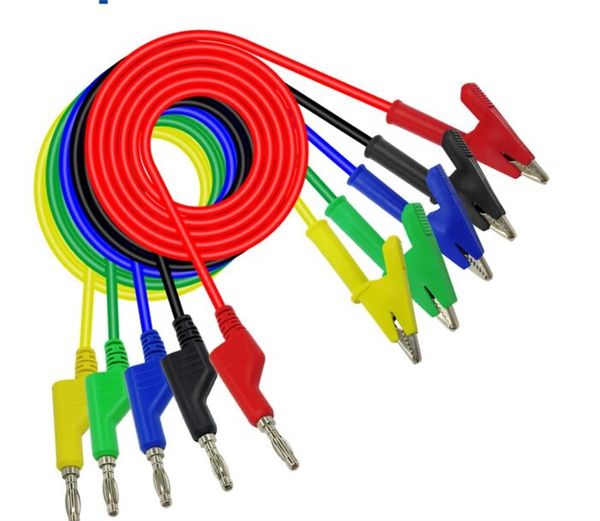 

pure color test line banana plug для штепсельной проволоки alligator clip plug family pressional gadget multicolor multiметр может быть подк