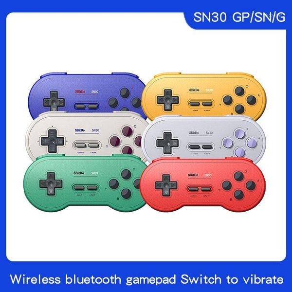 

8bitdo sn30 wireless bluetooth controller rainbow color support switch android macos gamepad1