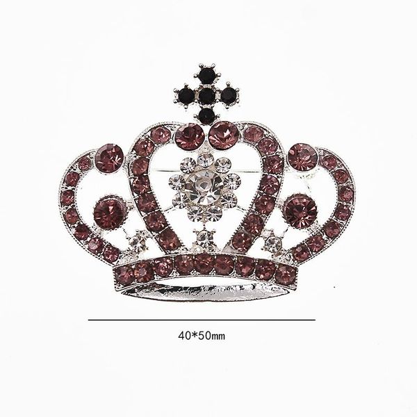 

20pcs/lot crown brooch crystal brooch rhinestone crown pin, Gray