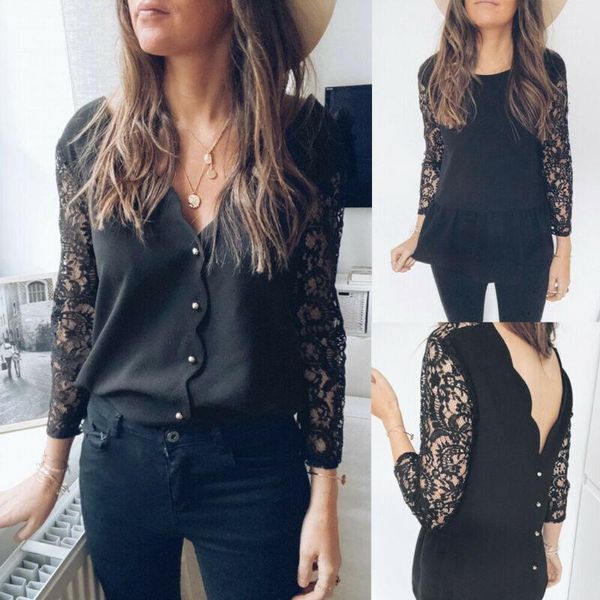 

solid color white bow bandage backless long sleeve hollow out women blouse and shirt long sleeve women shirt1