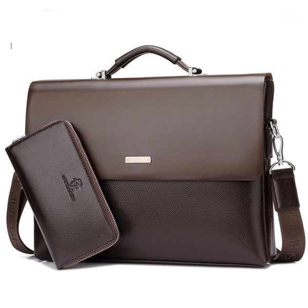 

business men briefcase bag pu leather shoulder bags lapbag office design large capacity briefcase1