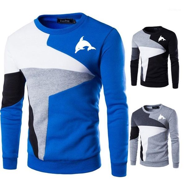 

cute dolphin 3d animal printed sweaters men new casual o-neck slim cotton knitted mens sweaters pullovers men brand clothing1, White;black