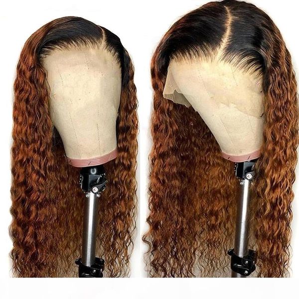 

colored 360 lace frontal wig brazilian lace front ombre human hair wigs women remy water wave preplucked full ends closure wig, Black