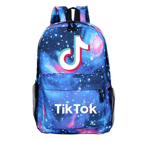

casual backpack tik tok creative pattern outdoor travel bag student school bag