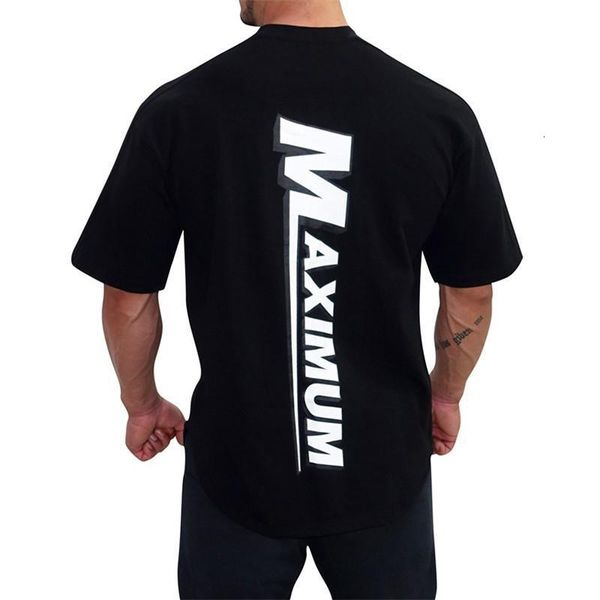 

2020 fashion printed bodybuilding fitness mens short sleeve t-shirt gyms shirt men muscle fitness casual short sleeve t-shirts, White;black