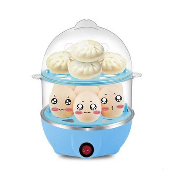 

2020 new multifunctional electric boilers 2-layer rapid egg cooker steamer egg poacher boiler 14 egg capacity removable tray