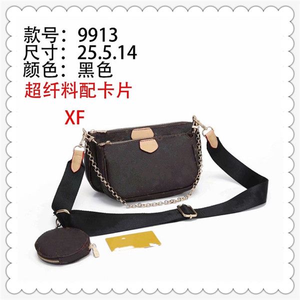 

hh luxury leather handbags women bags designer brand women's shoulder bags large capacity ladies hand bags with wallets 3pcs set