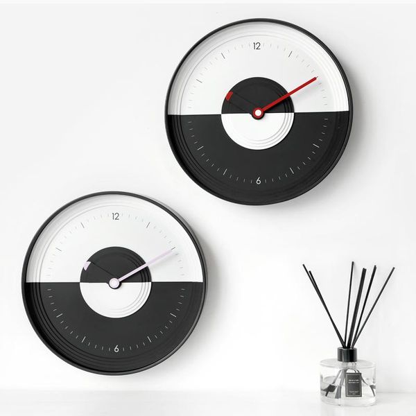

wall clocks nordic vintage clock creative bathroom modern design digital minimalist living room wandklok home decor cw