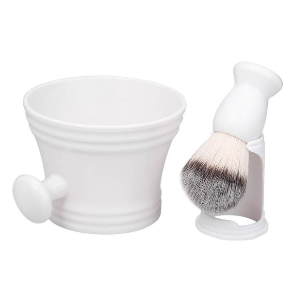 

shaving kit for men's wet shaving brush holder stand soap bowl mug hair beard portable useful brush