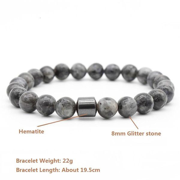 

eye 8mm turquoise natural tiger lava stone beads hematite diy glamour jewelry picasso couple bangle bracelet, Black