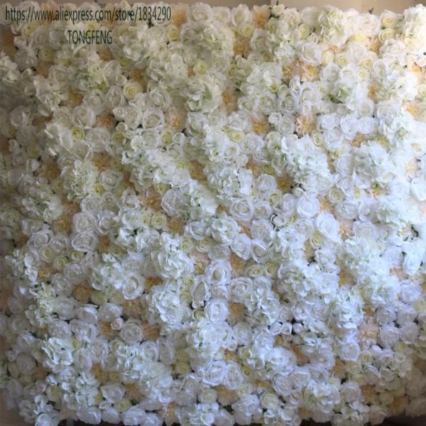 

decorative flowers & wreaths tongfeng 10pcs/lot artificial silk rose peony hydrangea 3d flower wall wedding backdrop decoration runner