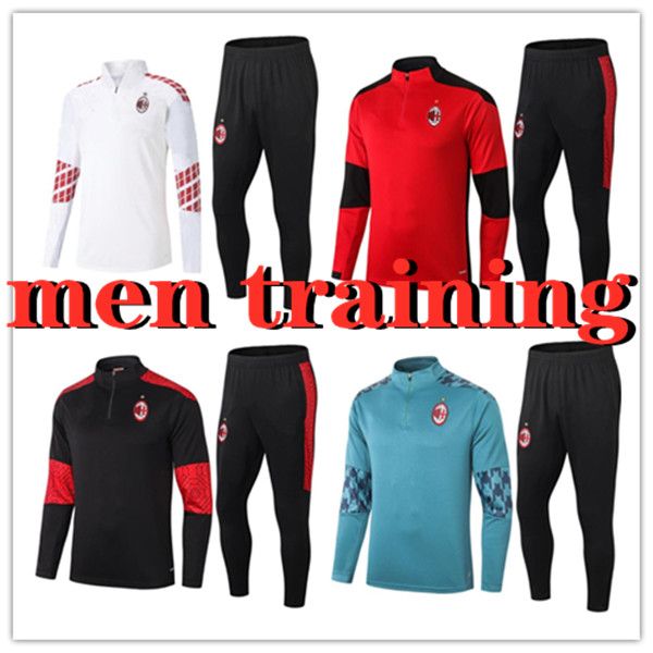

20 21 ibrahimovic piatek kaka soccer training suit 2020 2021 calhanoglu football tracksuit survetement maillot de foot chandal jogging, Black