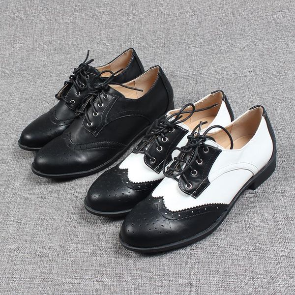 

cross women's shoes low heels female footwear round toe casual sneaker oxfords mixed colors dress leather big size cross-tied, Black