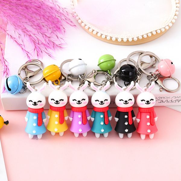 

rabbit doll 2513 pendant cartoon lovely key scarf chain 0uns, Silver