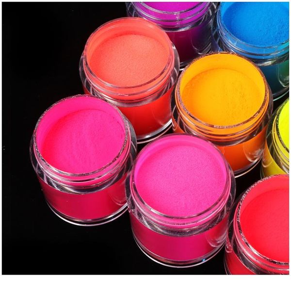 

acrylic powder neon red yellow green carving crystal polymer 3d nail art crystal powders builder gel tips builder f qyltsv, Silver;gold