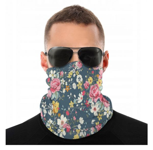 

seamless bandana for rave face dust wind uv sun neck gaiter tube mask headwear motorcycle cycling riding running headbands 7 nb63p, Black